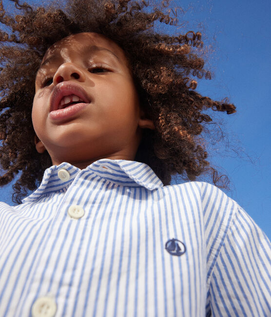 Camicia a righe bambino GAULOISE/ MARSHMALLOW