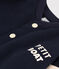 Cappotto letter jacket in tessuto felpato per bebè blu SMOKING/ AVALANCHE