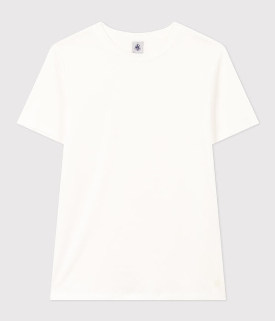 T-shirt Iconica a maniche corte a coste tinta unita donna bianco ECUME