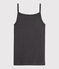 Canottiera con spalline iconica in cotone Donna grigio CITY CHINE