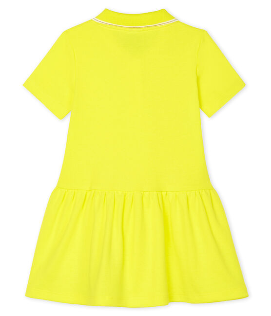 Abito a polo bebè femmina giallo EBLOUIS