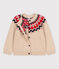 Cardigan bambina in lana e cotone TRENCH/ MULTICO