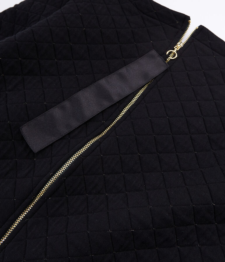 Abito dritto in tubique da donna nero/giallo