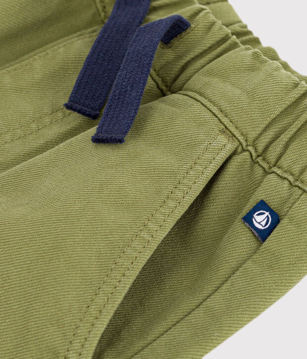 Pantaloni in denim bambina verde