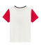 T-shirt bambino bianco MARSHMALLOW/rosso PEPS