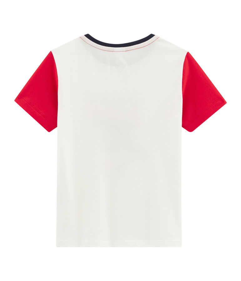 T-shirt bambino bianco/rosso