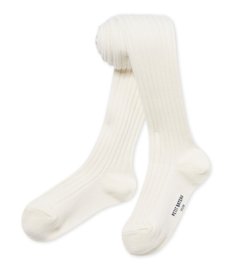 Collant fille bianco