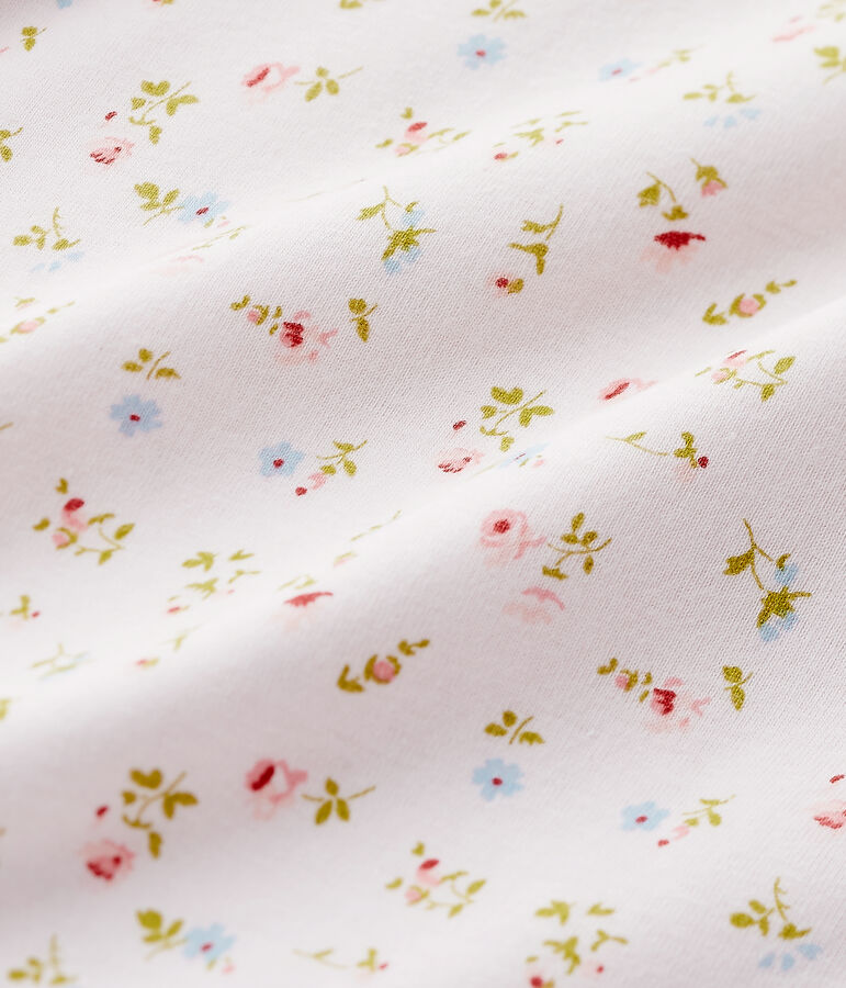 Chemise de nuit fille &agrave; imprim&eacute; petites fleurs rosa VIENNE/bianco MULTICO