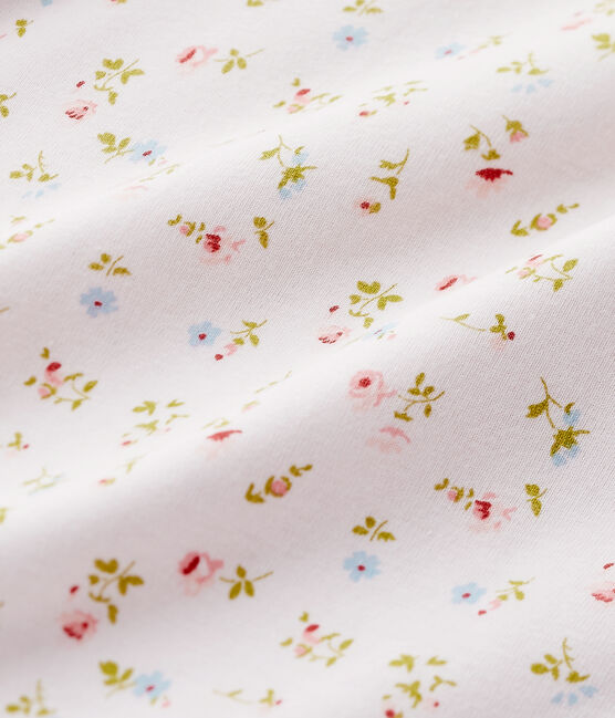 Chemise de nuit fille à imprimé petites fleurs rosa VIENNE/bianco MULTICO