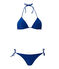 Costume da bagno 2 pezzi tinta unita blu PERSE