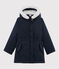 Parka in cotone spalmato bambina blu SMOKING