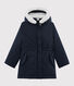 Parka in cotone spalmato bambina