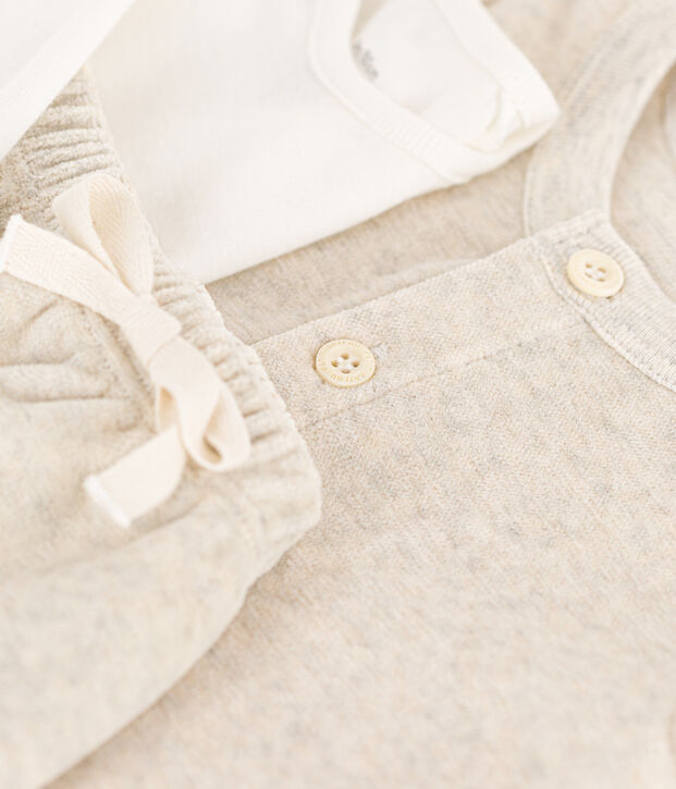 Completo in velluto e body per beb&egrave; MONTELIMAR CHINE