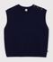 Maglione smanicato in misto lana e cotone tinta unita donna SMOKING