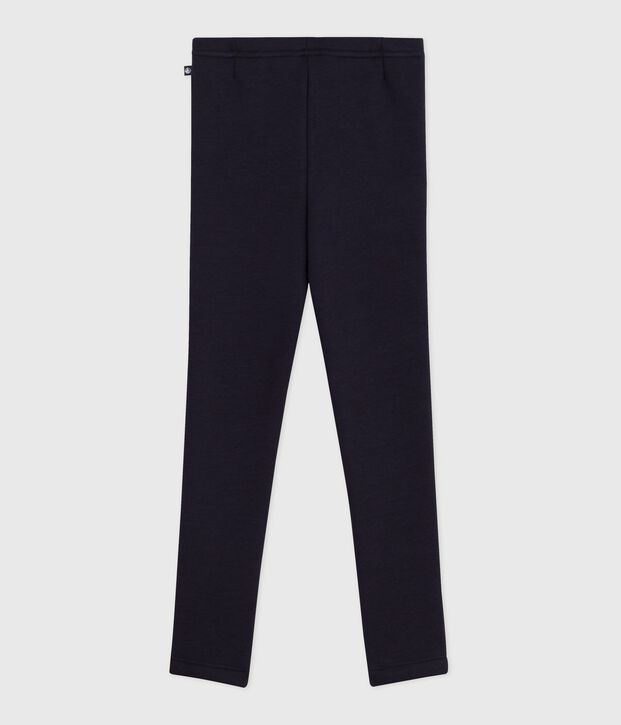 Pantaloni stile leggings in tessuto felpato bambina SMOKING