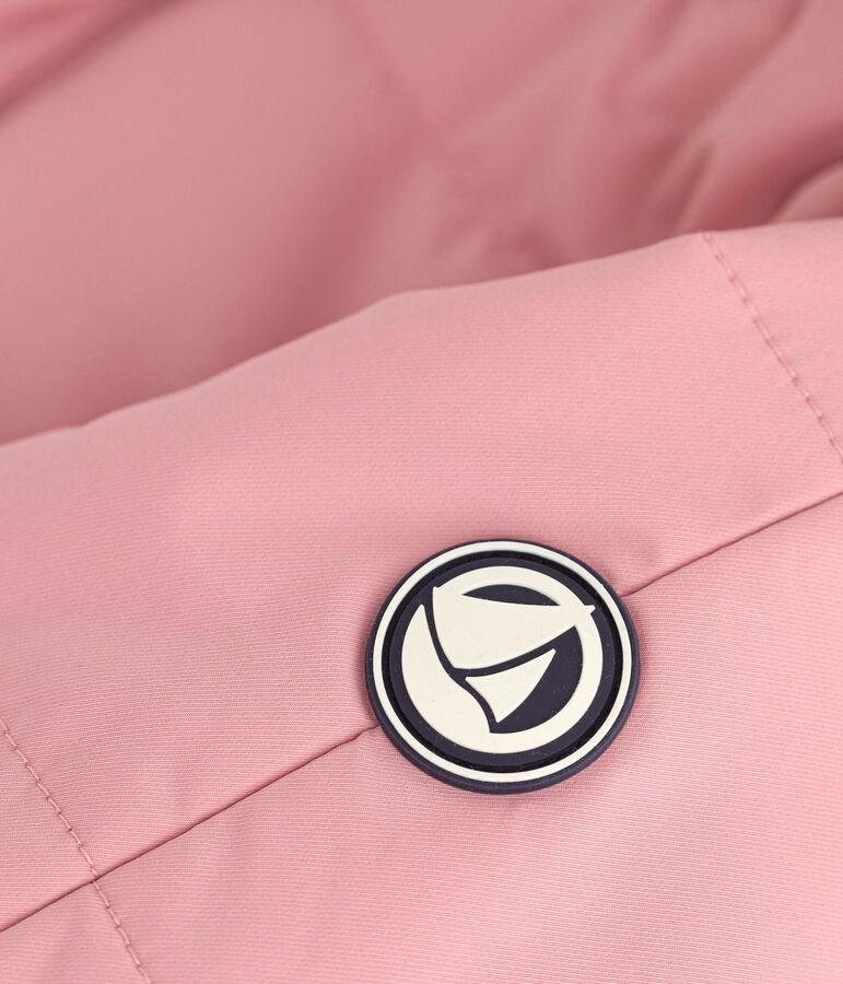 Tutina imbottita in poliestere neonato rosa