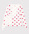 Cardigan scaldacuore in cotone Donna bianco MARSHMALLOW/rosso TERKUIT