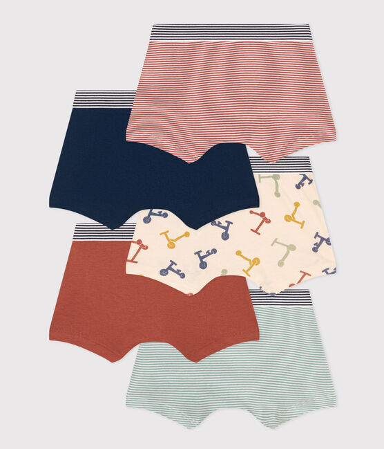 Confezione da 5 boxer con monopattino in cotone bambino variante 1
