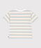 T-shirt a maniche corte in cotone a righe bambino bianco/multicolore