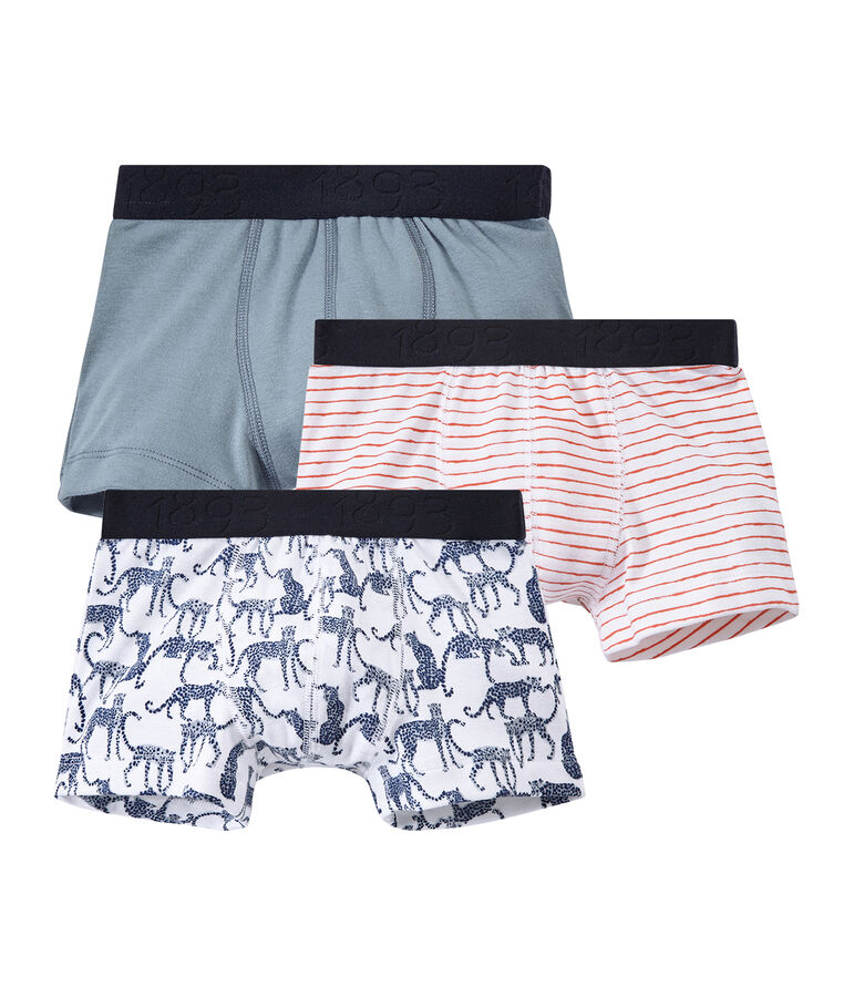 Lotto di 3 boxers per bambino bianco LOT
