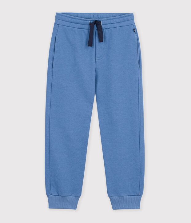 Joggers in cotone bambino blu