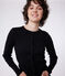 Cardigan in cotone tinta unita donna nero BLACK
