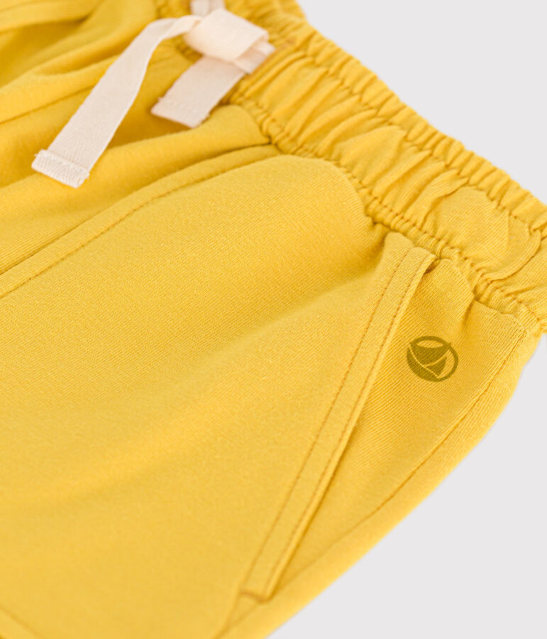 Shorts in cotone bambino giallo