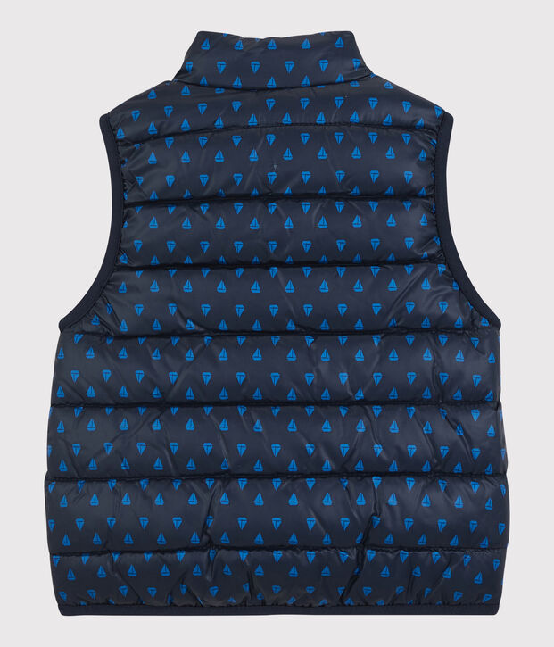 Piumino reversibile beb&egrave;. blu/blu