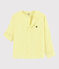Camicia a manica rimboccabile in lino bambino giallo CITRONEL