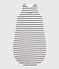 Sacco nanna TOG 2 in cotone bianco MARSHMALLOW/blu SMOKING