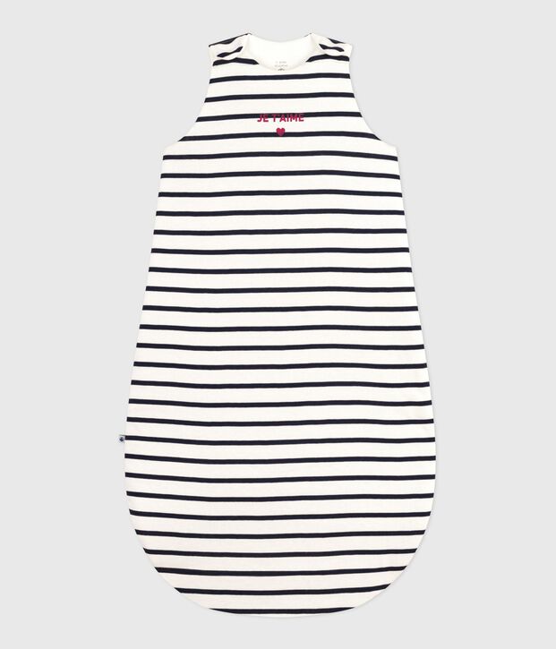 Sacco nanna TOG 2 in cotone bianco/blu