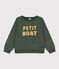 Felpa in molleton stampato bambino unisex verde AVORIAZ