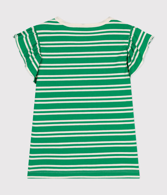 T-shirt bambina in jersey leggero a righe PRADO/ AVALANCHE