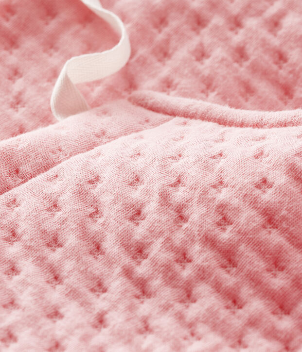 Cardigan neonata in tubique rosa