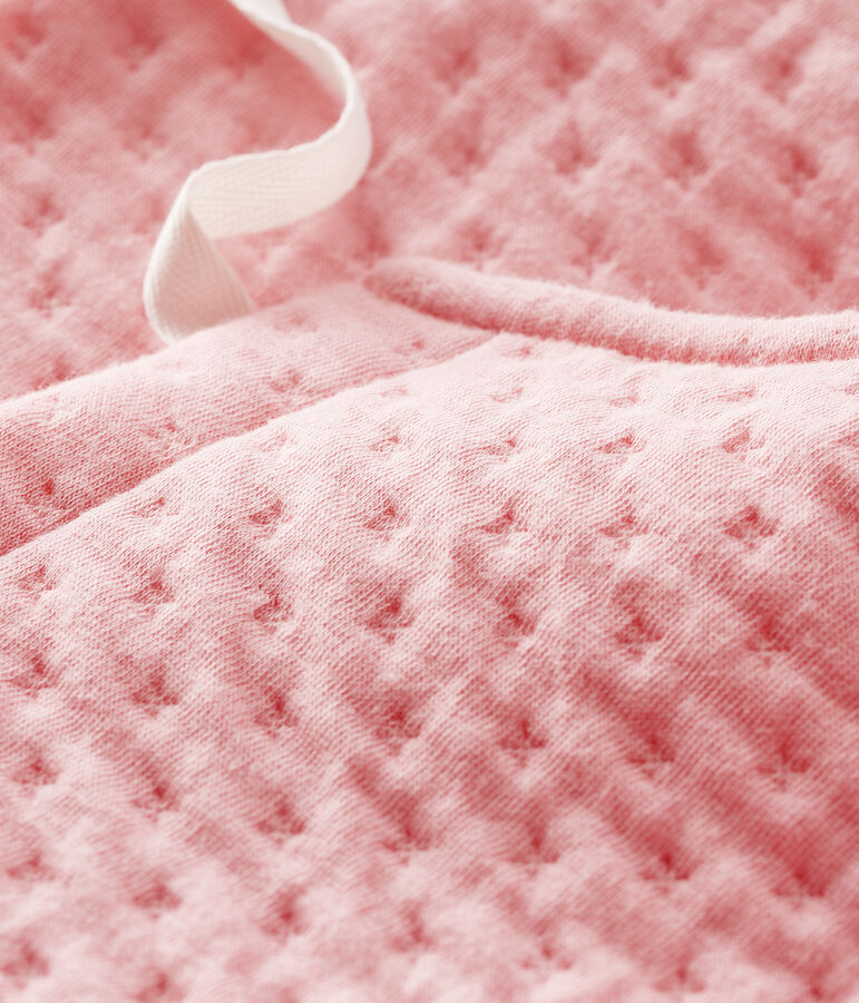 Cardigan neonata in tubique rosa CHARME
