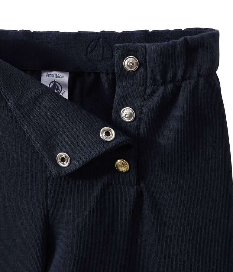 Pantalone a ponte bambina blu