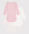 Set di body a maniche lunghe in cotone con stampa a cuori neonato variante 1