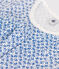 Pigiama Capri bambino fantasia fiori in cotone blu MARSHMALLOW/ INCOGNITO