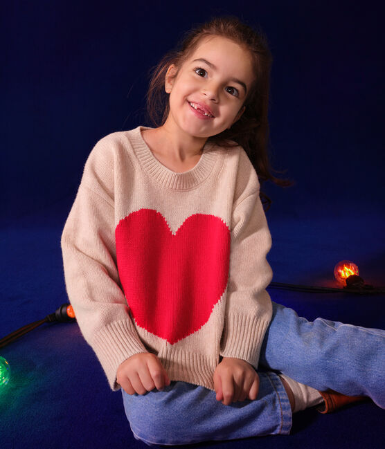 Maglione in misto lana e cotone bambina  AVALANCHE/ CORRIDA