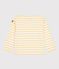 Marini&egrave;re in cotone a righe bambino bianco/giallo