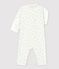 Tutina pigiama senza piedi orme bebè in cotone bianco MARSHMALLOW/bianco MISTIGRI