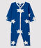 Tutina blu a stelle grandi bebé a costine blu MAJOR/bianco MARSHMALLOW