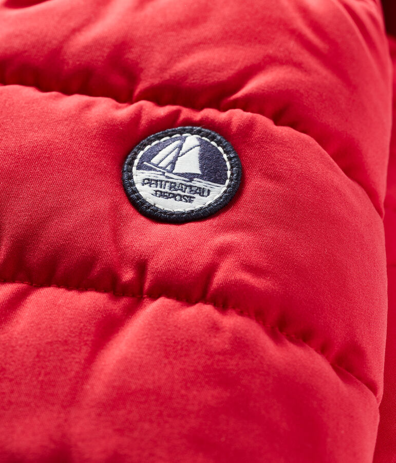 Piumino bambino in microfibra rosso