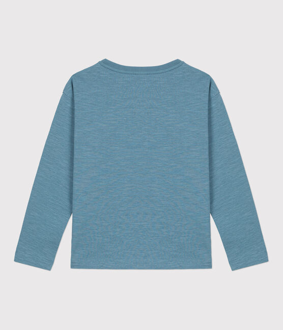 T-shirt bambino a maniche lunghe in cotone blu ROVER