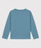 T-shirt bambino a maniche lunghe in cotone blu ROVER