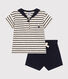 Set bebè t-shirt e pantaloncini in jersey