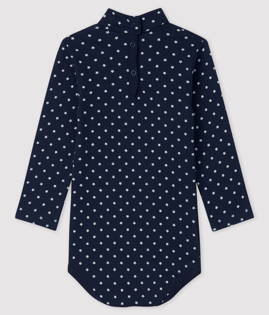 Body manica lunga bebè maschio blu SMOKING/bianco MARSHMALLOW