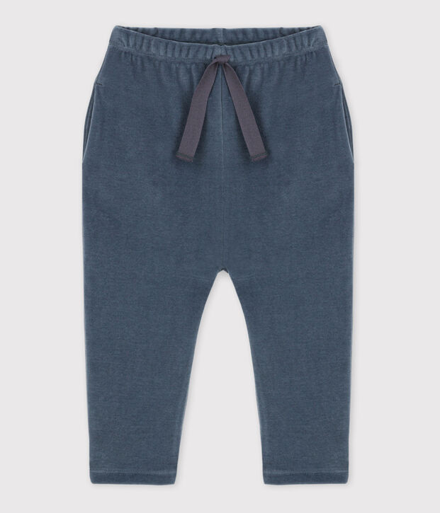 Pantaloni beb&egrave; in velluto grigio
