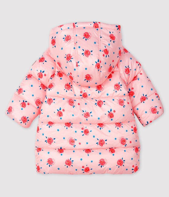 Piumino trapuntato bebè femmina rosa MINOIS/bianco MULTICO