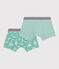 Set di 2 boxer in cotone con stampa bambino variante 1